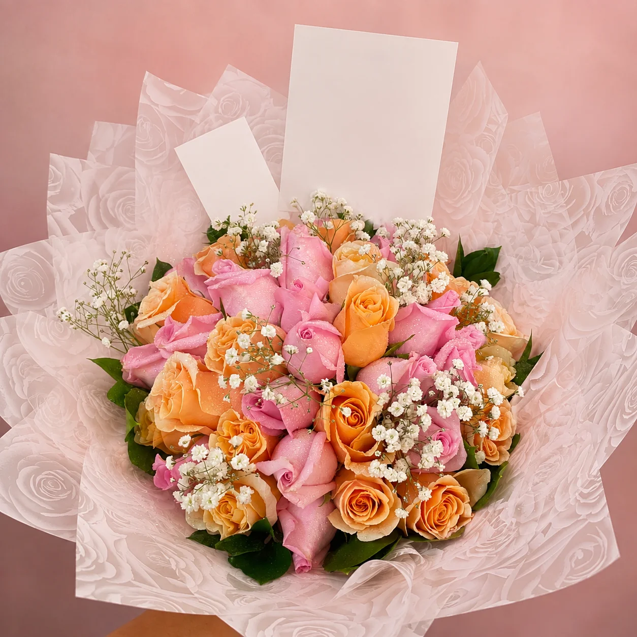 Ramo Durazno y Rosa - Floristería Floripondio Cartagena
