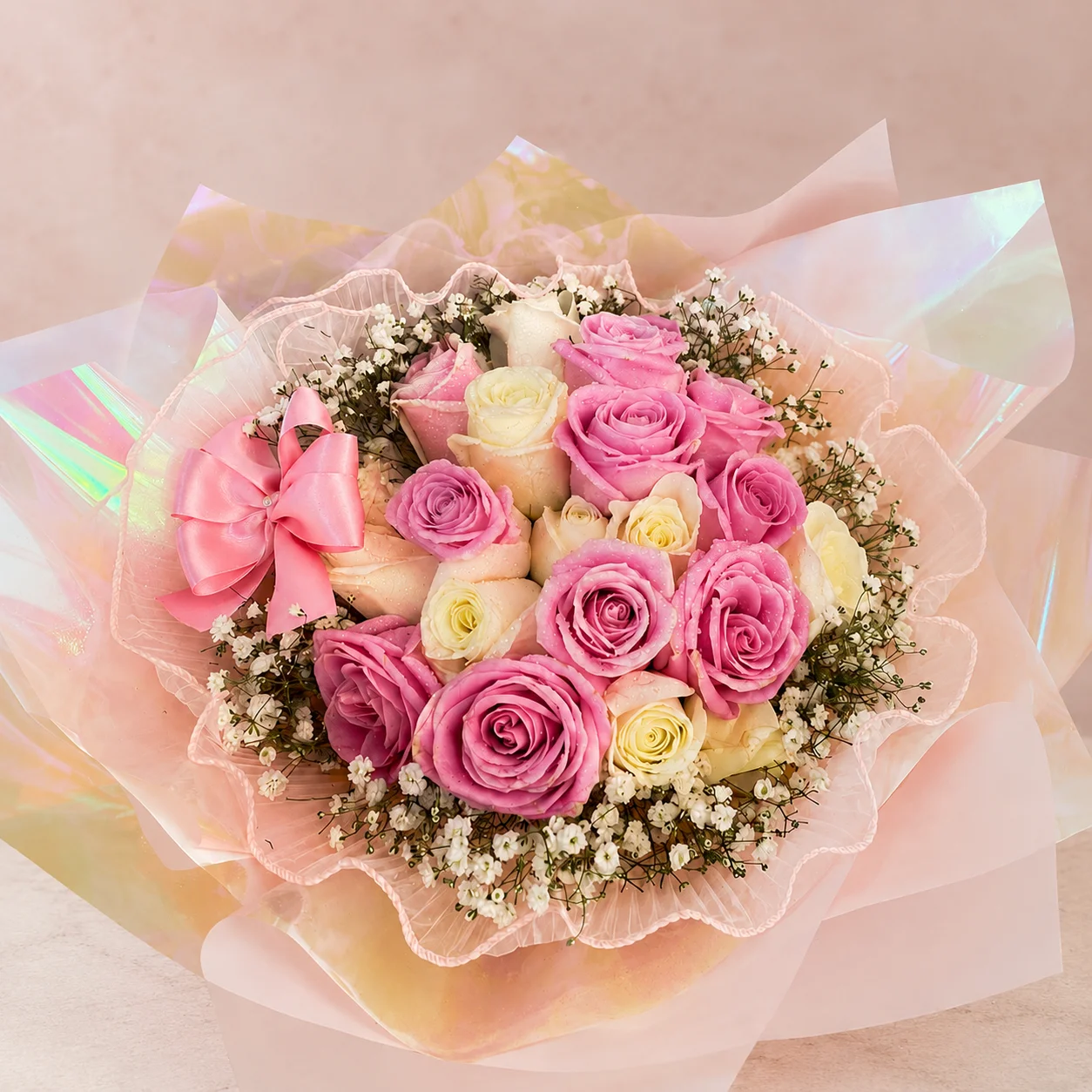 Bouquet Nube de Rosas - Floristería Floripondio Cartagena