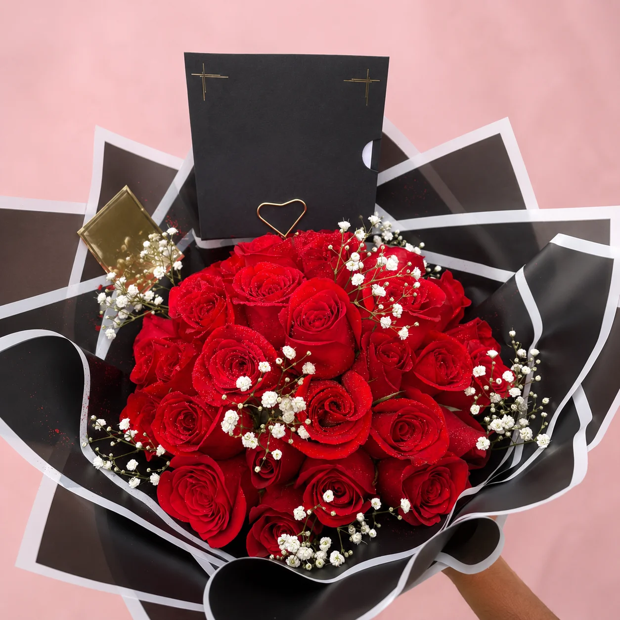 Ramo Elegancia Roja - Floristería Floripondio Cartagena