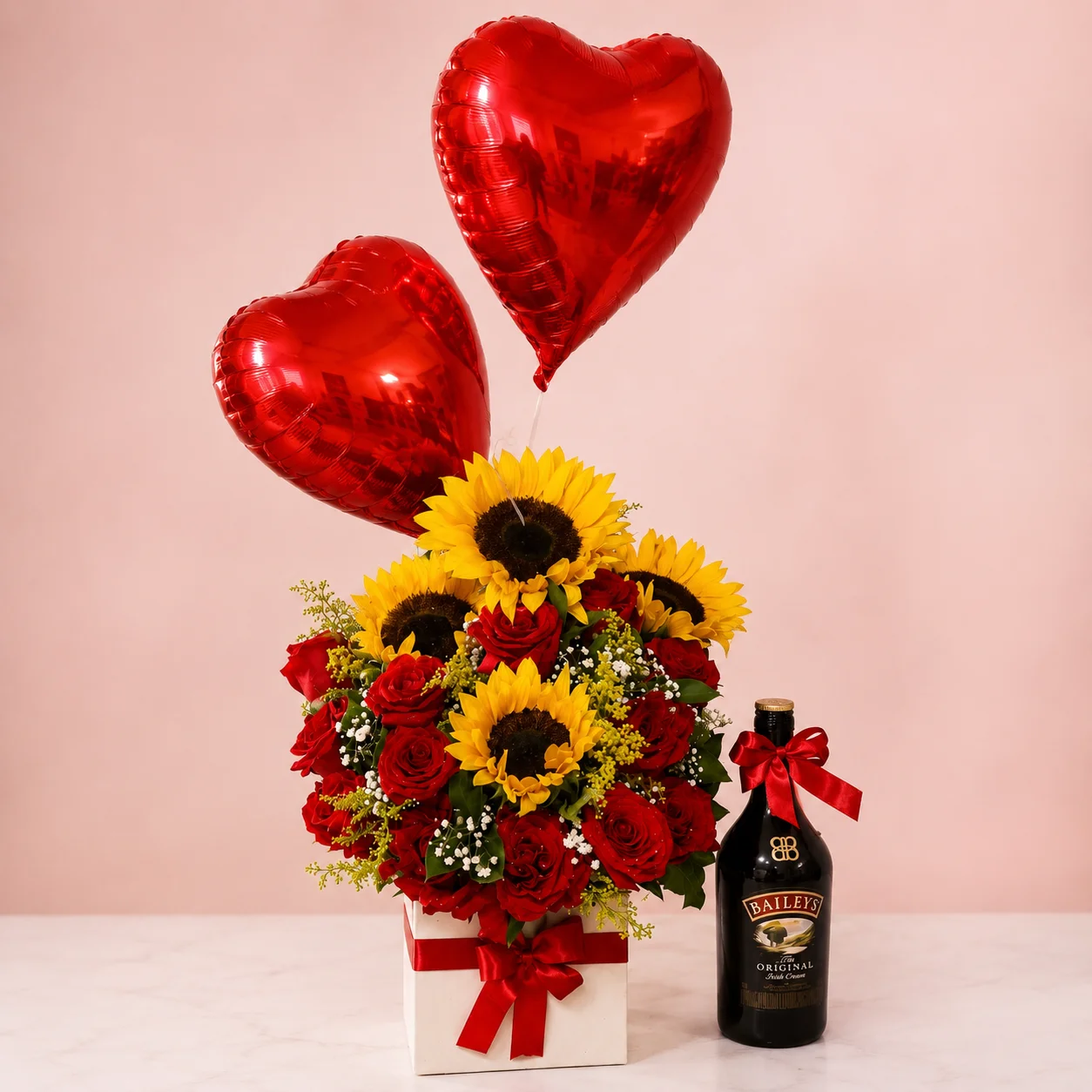 Baileys, Flores y Globos - Floristería Floripondio Cartagena