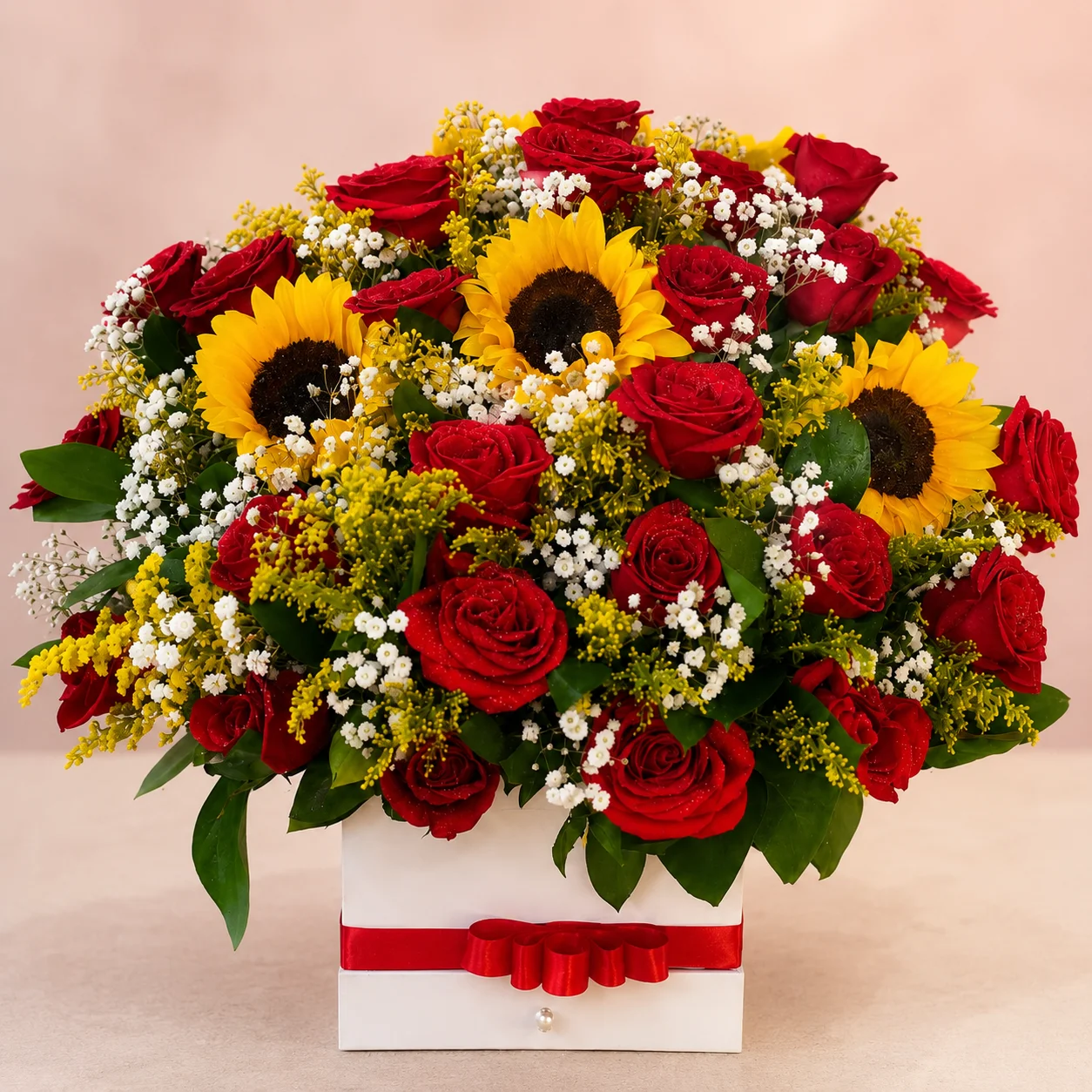 Caja Sol y Fuego - Floristería Floripondio Cartagena