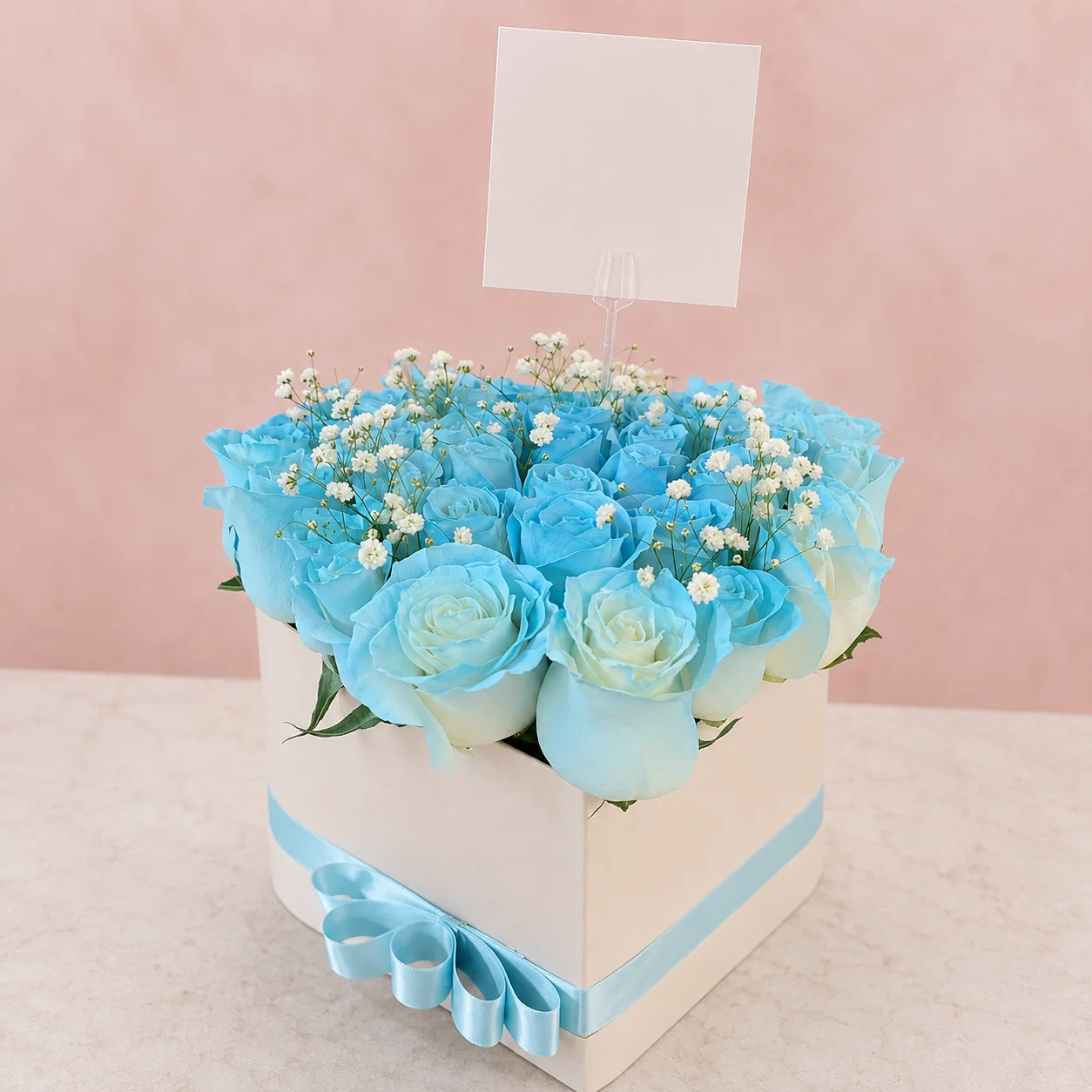 Caja Azul Caribe - Floristería Floripondio Cartagena